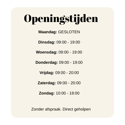 Openingstijden
